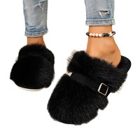 Nouvelles pantoufles Baotou Maillard en fourrure pour l'extérieur, pantoufles d'automne et d'hiver, pantoufles en fourrure tendance et polyvalentes