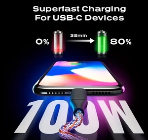 Dần dần 6A sạc nhanh <span class=keywords><strong>USB</strong></span> Loại C Cáp nhiều màu LED RGB ánh sáng Gradient 3 trong 1 <span class=keywords><strong>USB</strong></span> sạc cáp cho <span class=keywords><strong>iPhone</strong></span> 15 Samsung - Product Image 4