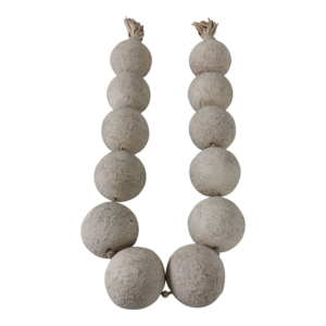 Filo di perle rotonde, perle Ecomix intagliate, nappe in pelle per decorazioni di mensole, tavolini da caffè e bagni - Product Image 5