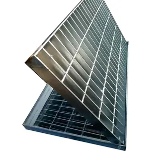 Heavy Duty Anti-Slip Serrated Drainage Cover 32*5mm Metal Building Construction Materials Steel Grate