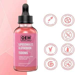 Amélioration liquide orale de beauté de glutathion de blanchiment de peau de logo privé pour des gouttes liquides anti-vieillissement de L-glutathion de femmes - Product Image 3
