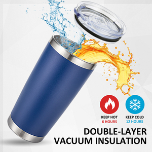 Vaso Recto de Acero Inoxidable de 20oz al por Mayor, Blanco para Sublimación, con Pajita de Plástico - Product Image 6