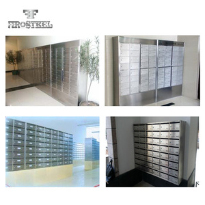 Grosir Kustom Kotak Surat Stainless Steel Pemoles Luar Ruangan Rumah Modern - Product Image 4
