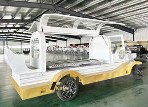 Chariot blanc traditionnel de style européen Corbillard électrique tiré par des <span class=keywords><strong>chevaux</strong></span> <span class=keywords><strong>Van</strong></span> funéraire Vente de remorque <span class=keywords><strong>Transport</strong></span> spécial - Product Image 3