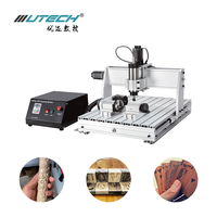 Mini-machine de gravure CNC 3D de bureau à moteur unique 3040 4060 6040 6090 pour le bois et l'aluminium, garantie 1 an