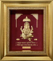 Grosir Pabrik gaya high-end ornamen Rama Sita shmana Hanuman Indian deity 24k gold daun lukisan