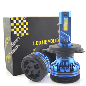 Accesorios para automóviles, faros Led automotrices, faros delanteros H4 para coche, 100W, 10000lm, Bombilla Led superbrillante con ventilador - Product Image 3