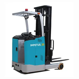 3t 2 Ton Small Battery 36v 1.5t Stacker Side Stand Electric Reach Truck Forklift