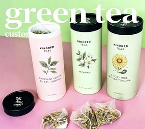 Custom Eco-Friendly Biodegradable Recyclable Kraft Cylinder <b>Paper</b> Tube <b>Box</b> Hot Stamping Customizable Tea Coffee <b>Storage</b> Can - Product Image 6