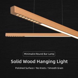 <span class=keywords><strong>Suspension</strong></span> linéaire en bois de noyer noir américain 22W, luminaire de lecture pour plafond, fournisseur fiable, certification UE - Product Image 4