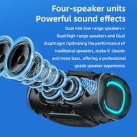 Speaker Bluetooth Portabel Boombox Besar, Speaker Luar Ruangan, Speaker Pesta Berdaya Tinggi, Subwoofer Genggam, Speaker Nirkabel Anti Debu
