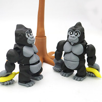 Figuras Decorativas y Regalos de Gorila Impresos en 3D con PLA, Figuras Creativas de Animal Crossing y Modelos de Actividades de Animales, Juguetes