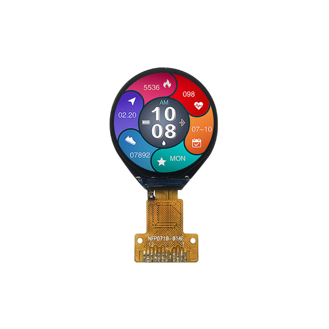 Mini 0.71 Inch 160*160 SPI IPS Round TFT LCD Screen 0.71inch Small Cricular LCD Display Module Factory Custom LCD Touch Panel