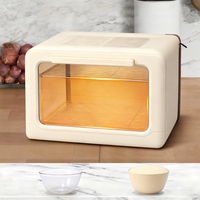 Boîte de fermentation pliable pour pâte à pain, égouttoir à pain chauffant, boîte de fermentation électrique pour pâte à pizza avec chauffage