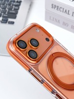 Coque de téléphone à design engrenages mécaniques pour iPhone 17 16 15 14 13 12 11 Pro Max Plus, transparente avec béquille, cadeau créatif, nouveauté