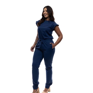 Ensemble de blouses professionnelles pour femmes, coupe ajustée, tissées, pour clinique, <span class=keywords><strong>médecin</strong></span>, infirmière, avec un design confortable et flexible - Product Image 4