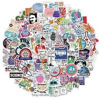 100 pièces Science Pack, chimie, biologie, physique, décor de classe de sciences pour les enseignants de l'école étudiants expérience scientifique
