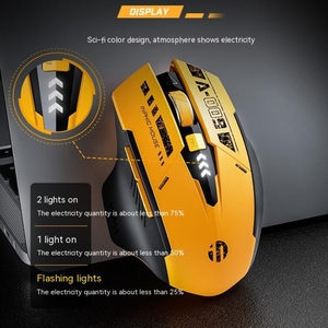 <span class=keywords><strong>Ratón</strong></span> <span class=keywords><strong>Inalámbrico</strong></span> <span class=keywords><strong>Inphic</strong></span> A9, Modelo Explosivo, 3 Modos, 2400DPI, Silencioso, Carga Inalámbrica, Sensación Mecánica, Recargable, para Juegos - Product Image 6