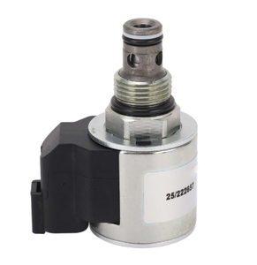 Válvula Solenoide Equivalente 25-222657 para Cargadora Excavadora, Sistema Hidráulico de 12V/24V CC, Piezas de Maquinaria de Construcción - Product Image 1