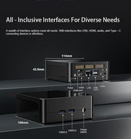 AMD Ryzen 5 3550H Gaming Mini PC, 4 cores, 8 threads, tot 3,7 GHz, dubbele DDR4-slots, USB 3.0/2.0, HD2.0, desktopcomputer