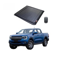 Couverture de benne de camionnette à roulettes en alliage d'aluminium Ranger Wildtrak
