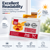 Module d'affichage EPD basse consommation Kingtech OEM 4,2 pouces 400x300, écran E-Paper quadricolore avec mode veille profonde