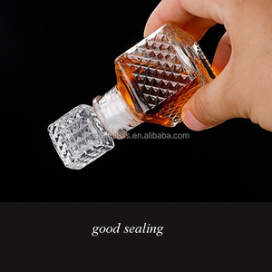 Wholesale <strong>Mini</strong> 50ml Vodka Whiskey Brandy Glass Decanter Empty Sample Liquor <strong>Bottle</strong> - Product Image 5