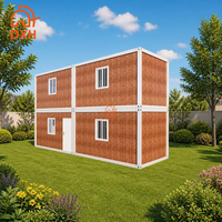 Maison préfabriquée à ossature acier à deux étages, de qualité supérieure, à faible coût, fabriquée sur mesure en usine, avec installation facile
