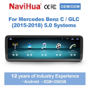 Navihua Android Car Radio 14.9" Touch Screen Car Stereo GPS Navigation Carplay for Mercedes Benz C Class GLC NTG5.0 2015-2018 - Product Image 1