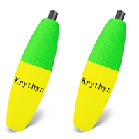 Flotteur lesté en mousse EVA KRYTHYN pour cigare, flotteur à ressort à clipser, accessoires de pêche pour eau douce et eau salée