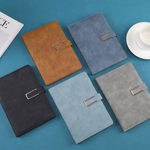 Customized Personalized Planner Hardcover Soft Leather <b>Diary</b> PU Leather Buckle Notebook With Pu Cover for School Business <b>Work</b> - Product Image 1