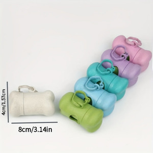 Dispensador portátil <span class=keywords><strong>de</strong></span> bolsas <span class=keywords><strong>de</strong></span> basura <span class=keywords><strong>para</strong></span> mascotas en forma <span class=keywords><strong>de</strong></span> hueso con clip <span class=keywords><strong>de</strong></span> remolque, accesorio <span class=keywords><strong>de</strong></span> plástico esencial <span class=keywords><strong>para</strong></span> mascotas al aire libre, <span class=keywords><strong>para</strong></span> caminar - Product Image 2