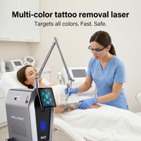 Machine laser professionnelle de suppression de tatouages à picoseconde Q-Switched Nd Yag avec longueurs d'onde 532nm/755nm/1064nm pour usage commercial