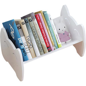Étagère à livres multifonction blanche pour enfants, mini étagère de bureau inclinée pour salon - Product Image 1