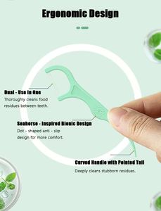 Mint Flavored Double Line Floss Frischer Atem Custom OEM Factory Großhandel - Product Image 5