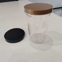 Sortie d'usine Boîte transparente en plastique PET transparent vide de qualité alimentaire Pot alimentaire portable avec couvercle facile à ouvrir et couvercle de couleur à vis
