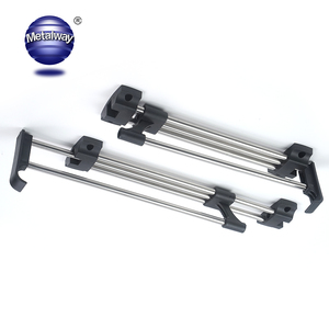 מתלה בגדים מתכוונן, נפתח, נשלף וניתן להסרה, עשוי ברזל ופלסטיק, עם בולם זעזועים יחיד, לתלייה על תקרה/דלת/קיר. - Product Image 3