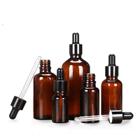 En stock flacon d'huile essentielle de 10 ml/flacons compte-gouttes en verre ambré à l'épreuve des enfants pipette de 10 ml