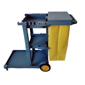 Chariot de ménage et de nettoyage en plastique de 31,5 pieds cubes avec 4 roulettes, idéal pour les hôtels et les maisons d'hôtes - Product Image 4