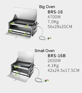 כיריים גז מתקפלות ניידות מאלומיניום מצופה כרום עם בקרת מגע לשימוש חיצוני, לקמפינג, טיולים, פיקניק ומנגל - Product Image 2