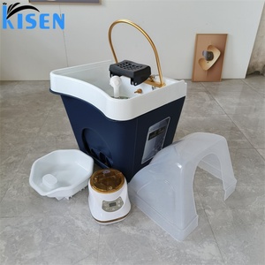 Kisen Lavacabezas Portátil Desmontable para Salón Móvil, Spa Capilar y Mobiliario Personalizado de Belleza y Uñas - Product Image 1
