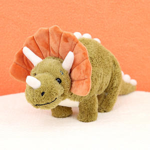 Triceratops jouet en peluche-poupée en peluche de dinosaure endormi mignon-jouet en peluche pour garçons-poupée d'oreiller-cadeau pour enfants - Product Image 3