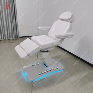 Fauteuil Pivotant Électrique Blanc Moderne pour Podologie, Tatouage, Esthétique, Salon de Beauté, Soins Faciaux et <span class=keywords><strong>Table</strong></span> de Massage Spa - Product Image 3