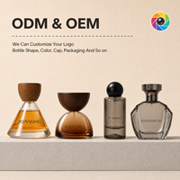 Vente en gros de flacons de parfum en verre transparent personnalisés de luxe, vides, 30 ml, 50 ml, 100 ml, avec atomiseur, flacon de parfum, échantillon gratuit