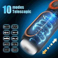 Automatischer Masturbator für Männer mit 10 Teleskop- und 4 starken Saugmodi