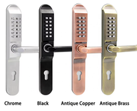 Cerradura Mecánica de Combinación de Aleación de Aluminio con Entrada sin Llave y Código Frontal, Sin Necesidad de Baterías ni Energía