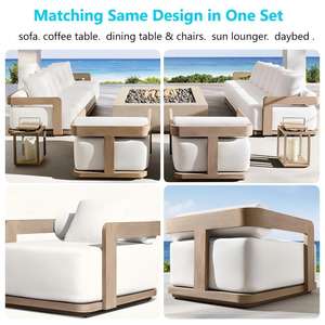 Bali Canapé Myanmar <span class=keywords><strong>Bois</strong></span> Naturel <span class=keywords><strong>8</strong></span> Pièces Meubles <span class=keywords><strong>De</strong></span> <span class=keywords><strong>Jardin</strong></span> <span class=keywords><strong>Salon</strong></span> D'extérieur Patio Canapé Sectionnel Coussin Modulaire Canapé Canapé Ensemble - Product Image 6