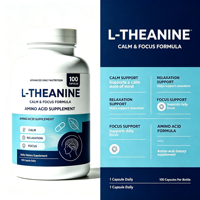 En STOCK K-green L-Théanine 200 mg Vitamines végétales - 100 Capsules Supplément extra fort pour hommes et femmes