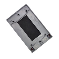 Cache-prise extérieur en aluminium moulé sous pression GFCI IP65, étanche aux éclaboussures, encastré, résistant aux intempéries, gris pour environnements humides