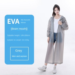 Imperméable adulte non jetable en EVA épaissi imperméable portable pour les voyages en plein air et la protection contre les tempêtes de pluie - Product Image 6